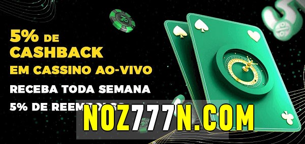 Promoções do cassino ao Vivo noz777 